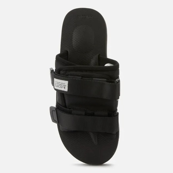 Suicoke Moto-Cab Nylon Slide Sandals - Black - Picture 1 of 8